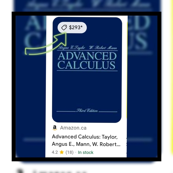 Advanced Calculus Textbook - Blue - Picture 3 of 9